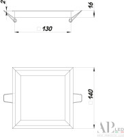Точечный светильник Ingrid 3322.LDF12016/12W/6K APL LED Точечный светильник Ingrid 3322.LDF12016/12W/6K APL LED