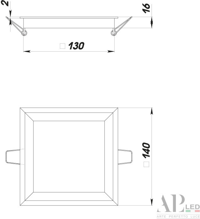 Точечный светильник Ingrid 3322.LDF12016/12W/6K APL LED
