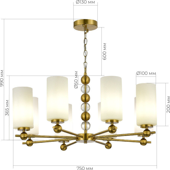 Подвесная люстра SL2003 SL2003.303.08 ST Luce