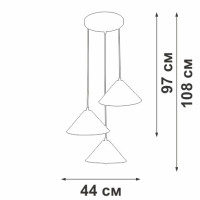 Подвесной светильник V3093-1/3S Vitaluce Подвесной светильник V3093-1/3S Vitaluce