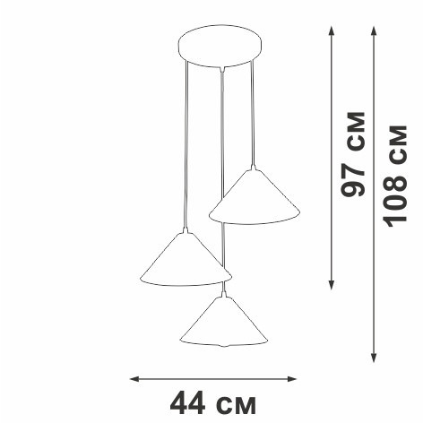 Подвесной светильник V3093-1/3S Vitaluce