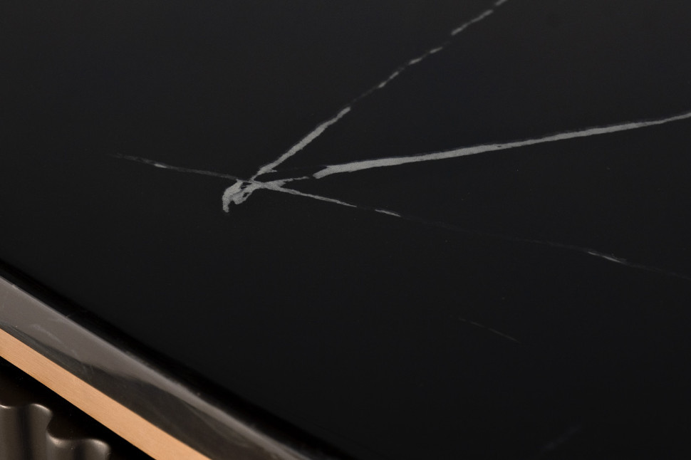 Комод округлый черный