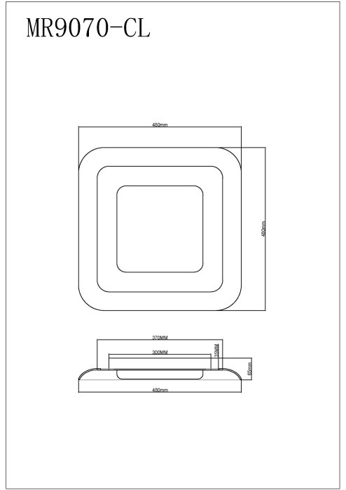Потолочный светильник Sao MR9070-CL MyFar