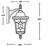 Настенный фонарь уличный VENECIA 2S 91802S/04 Bl Oasis Light
