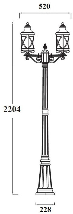Наземный фонарь LUCERNA 84809A/02 Bl Oasis Light