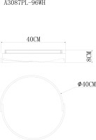 Потолочный светильник  A3087PL-96WH Arte Lamp