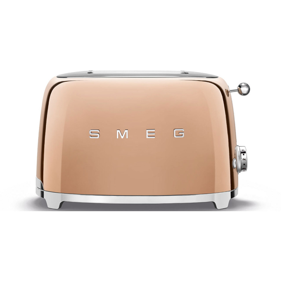 Тостер на 2 ломтика 950Вт."Smeg" розовое золото
