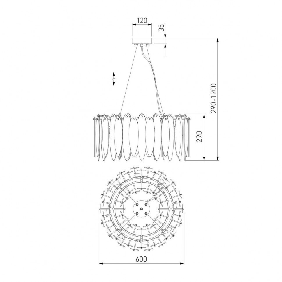 Подвесная люстра Bogates Canaria 326/8