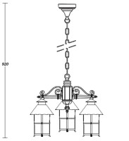 Уличный светильник подвесной 81570/3 Gb Oasis Light Уличный светильник подвесной 81570/3 Gb Oasis Light