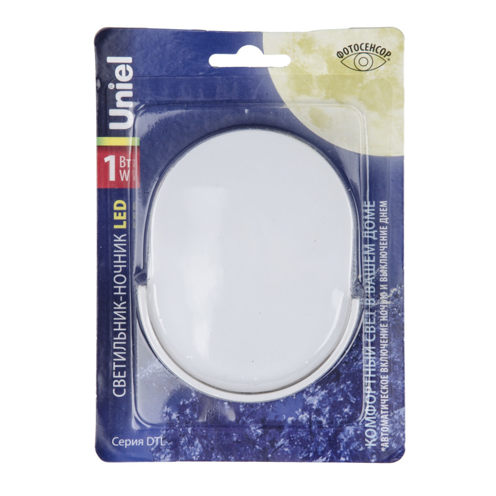 Ночник  DTL-316 Овал/White/Sensor Uniel