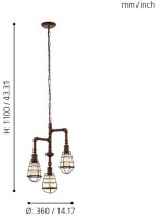 Подвесной светильник Port Seton 49808 Eglo