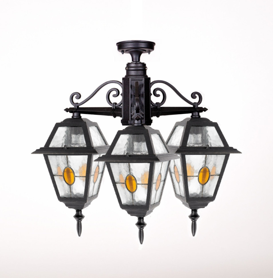 Потолочный светильник уличный FARO lead GLASS 91170A/3 lgY Bl Oasis Light