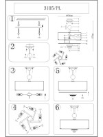 Потолочная люстра 3100 3105/PL бежевый плиссированный Newport Потолочная люстра 3100 3105/PL бежевый плиссированный Newport