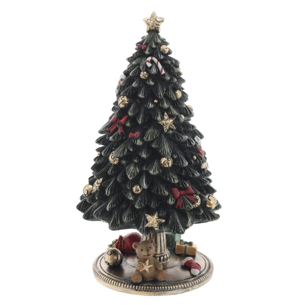Фигурка декоративная (мех.завод,муз, движ) "Ёлка", L12 W12 H22,5 см