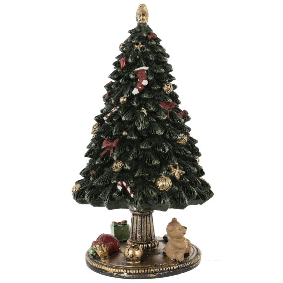 Фигурка декоративная (мех.завод,муз, движ) "Ёлка", L12 W12 H22,5 см