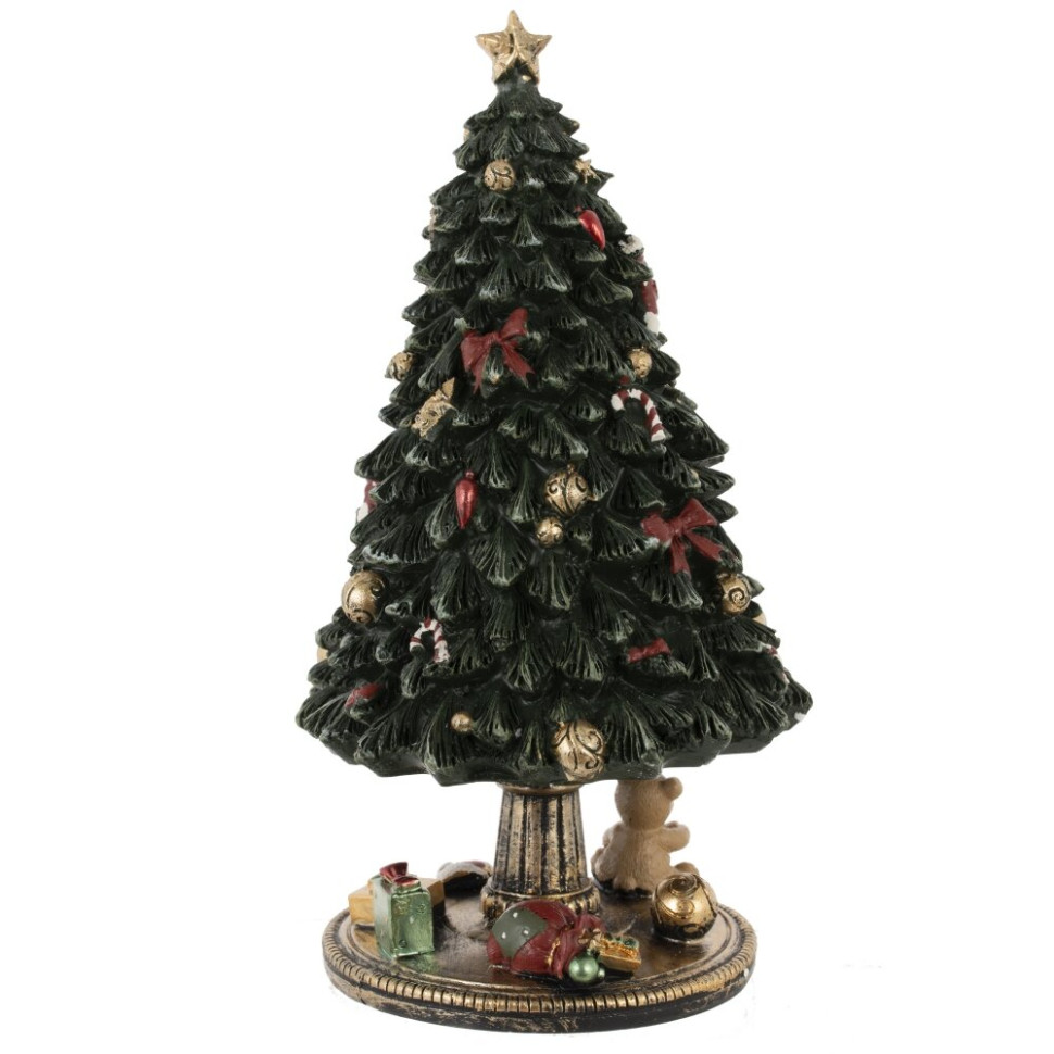 Фигурка декоративная (мех.завод,муз, движ) "Ёлка", L12 W12 H22,5 см