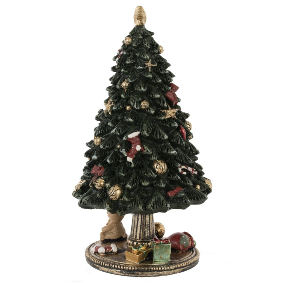 Фигурка декоративная (мех.завод,муз, движ) "Ёлка", L12 W12 H22,5 см