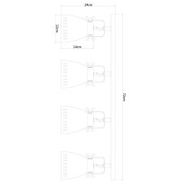 Спот Luned A2214PL-4SS Arte Lamp