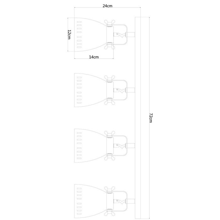 Спот Luned A2214PL-4SS Arte Lamp