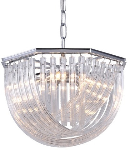 Подвесная люстра Murano Glass KR0116P-5R/A chrome DeLight Collection