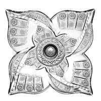 Блюдо квадратное н/н 42,5см."Хрусталь 63773"