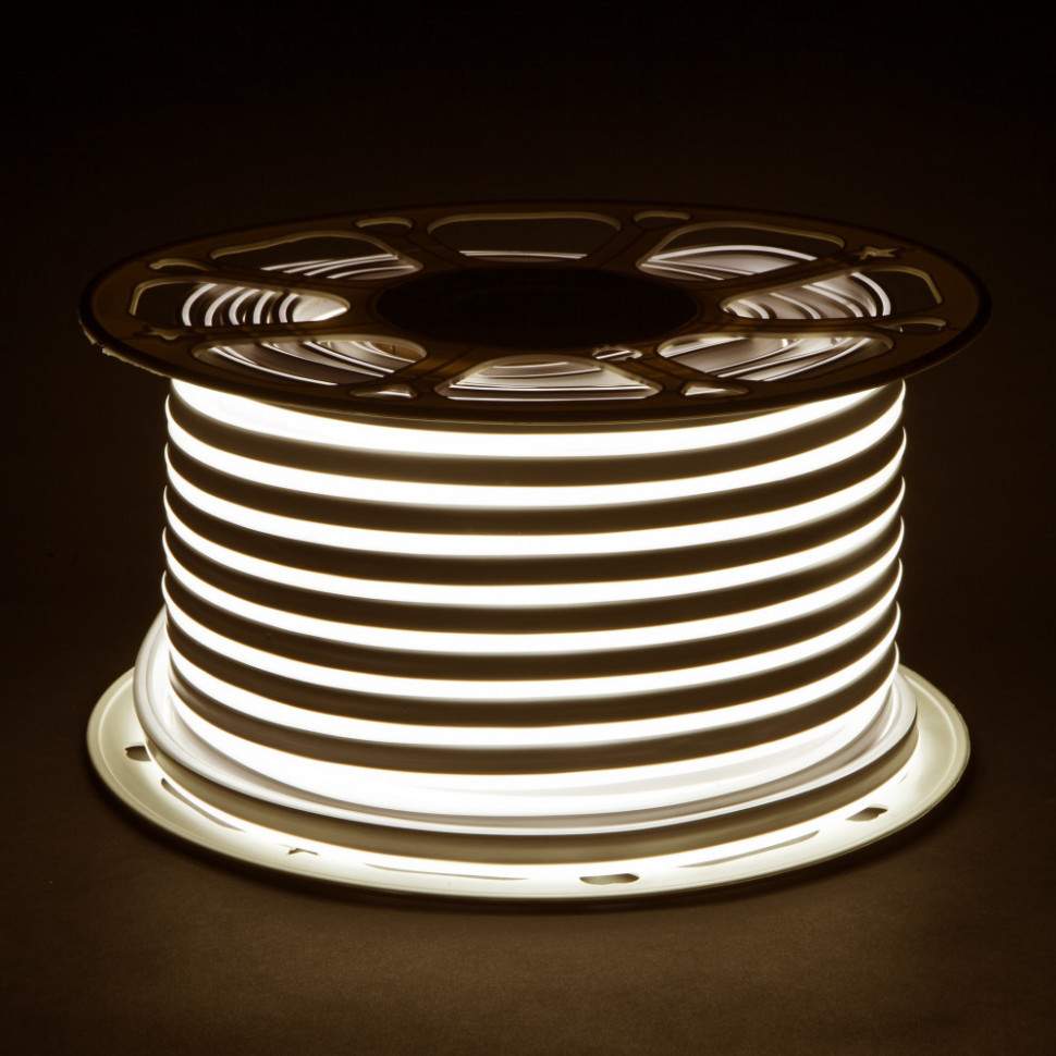 Гибкий неон LS 001 220V 9,6 IP67 Гибкий неон 220V 9,6W 120Led 2835 IP67 односторонний дневной белый, 50 м Elektrostandard