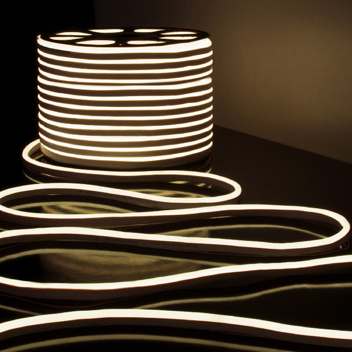 Гибкий неон LS 001 220V 9,6 IP67 Гибкий неон 220V 9,6W 120Led 2835 IP67 односторонний дневной белый, 50 м Elektrostandard