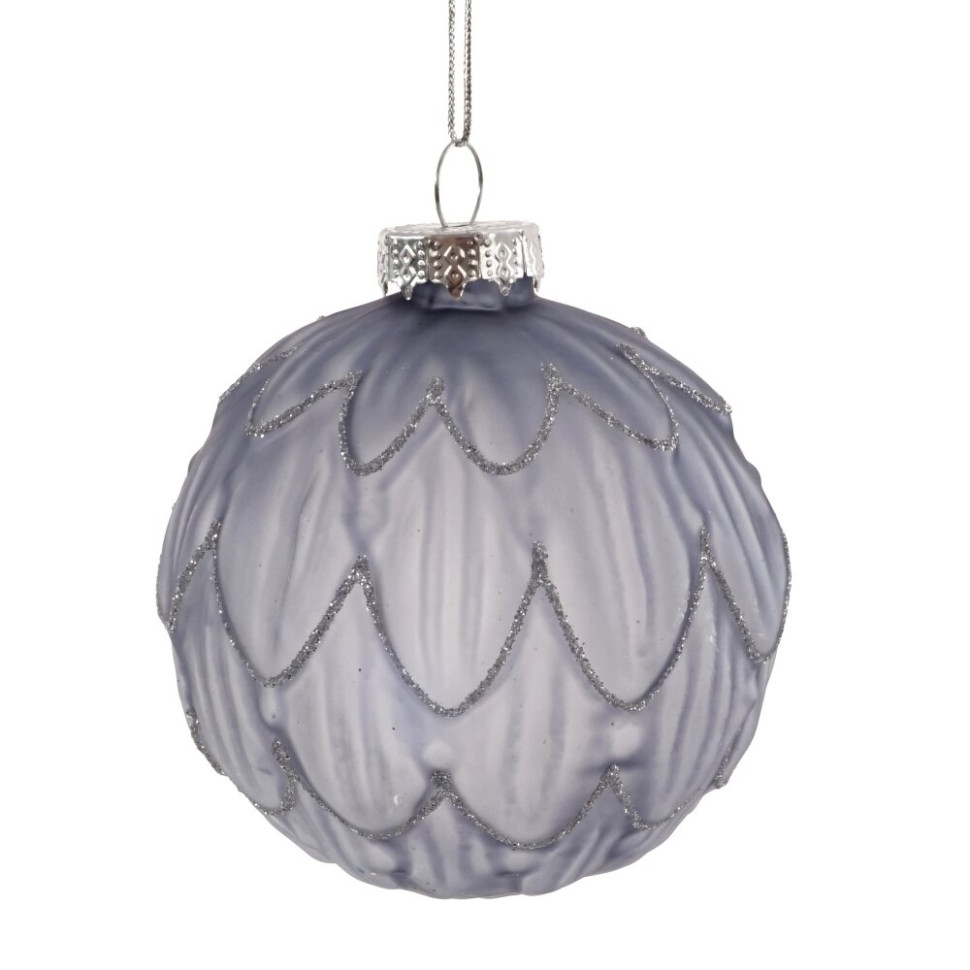 Украшение новогоднее "Шар", D 8 см, L8 W8 H10 см