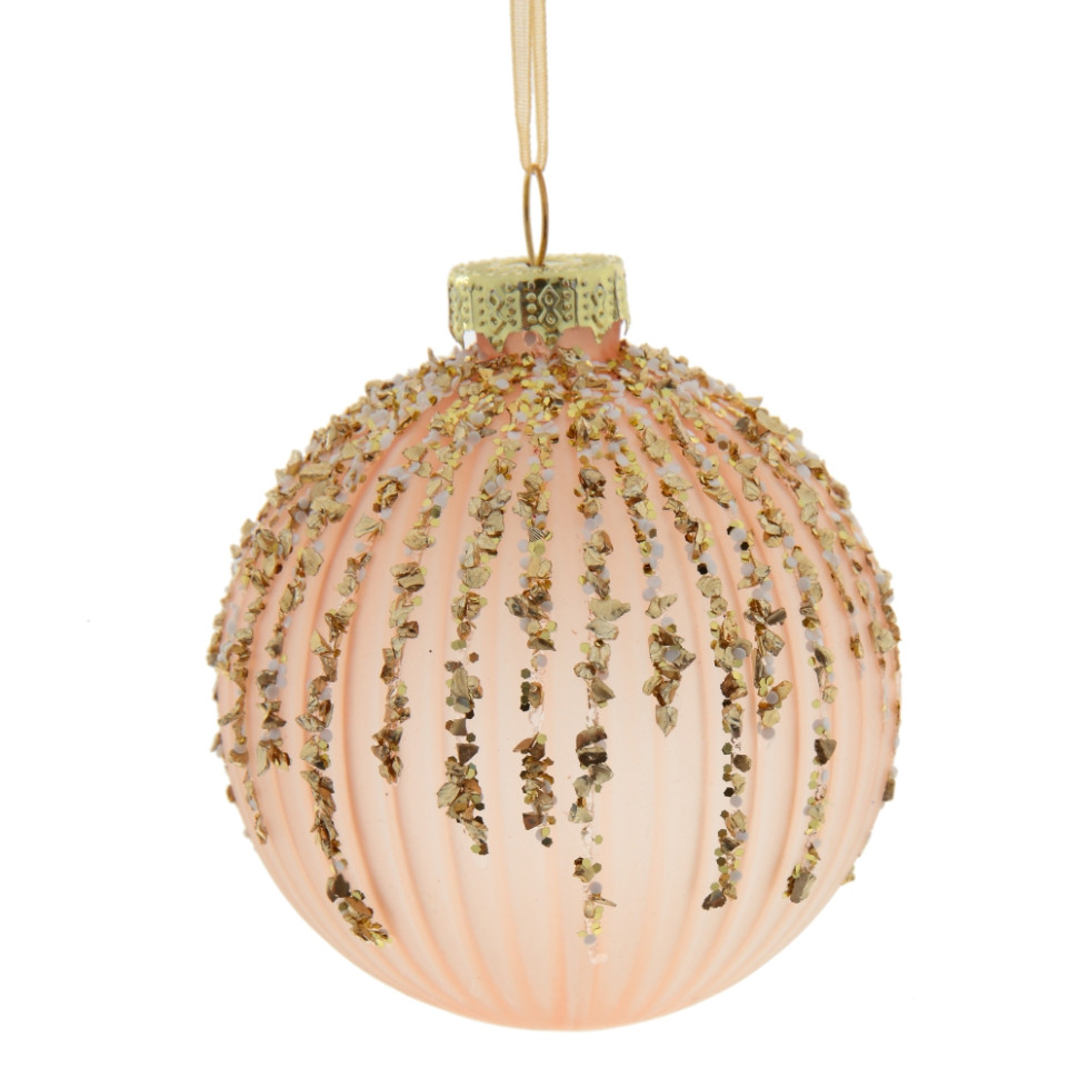 Украшение новогоднее "Шар", D 8 см, L8 W8 H10 см