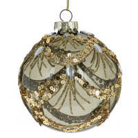Украшение новогоднее "Шар", D 8 см, L8 W8 H10 см