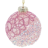 Украшение новогоднее "Шар", D 8 см, L8 W8 H10 см