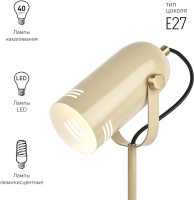 Офисная настольная лампа  N-117-Е27-40W-BG ЭРА