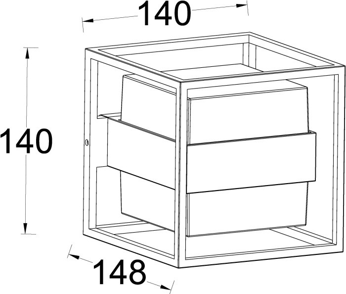 Настенный светильник уличный BRISBANE LED W1992 Gr Oasis Light