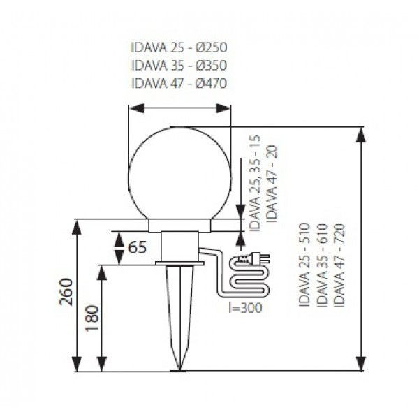 Грунтовый светильник Idava 23511 Kanlux