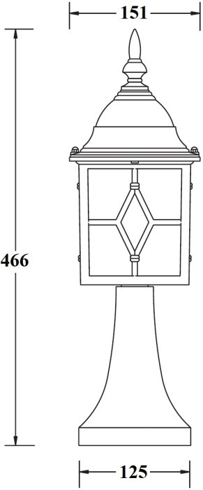 Наземный фонарь TALLIN 1L 64304 Gb Oasis Light