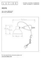 Настольная лампа Lucide Moys 45987/01/33 Настольная лампа Lucide Moys 45987/01/33