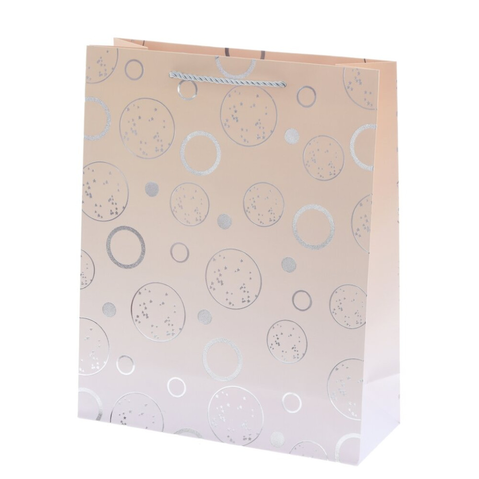 Пакет подарочный M (бумага 210г/м2, блок микс 12шт), L26 W10 H32 см, 4в.