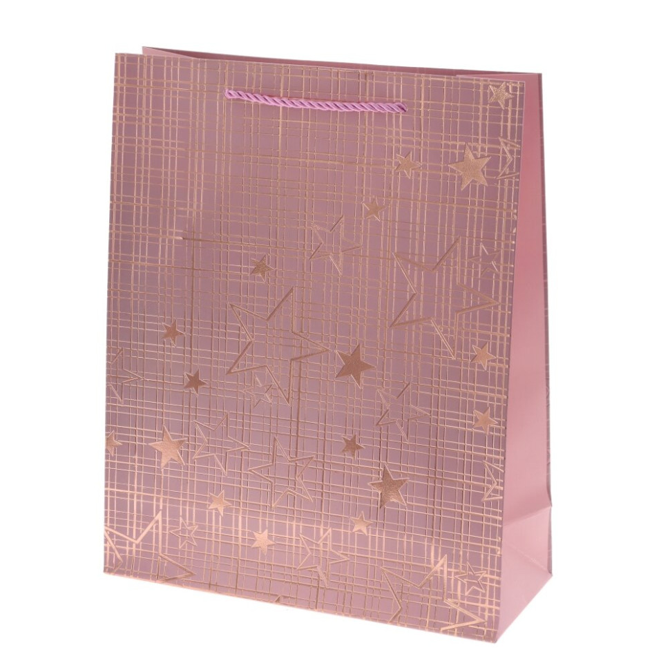 Пакет подарочный M (бумага 210г/м2, блок микс 12шт), L26 W10 H32 см, 4в.