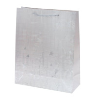 Пакет подарочный M (бумага 210г/м2, блок микс 12шт), L26 W10 H32 см, 4в.