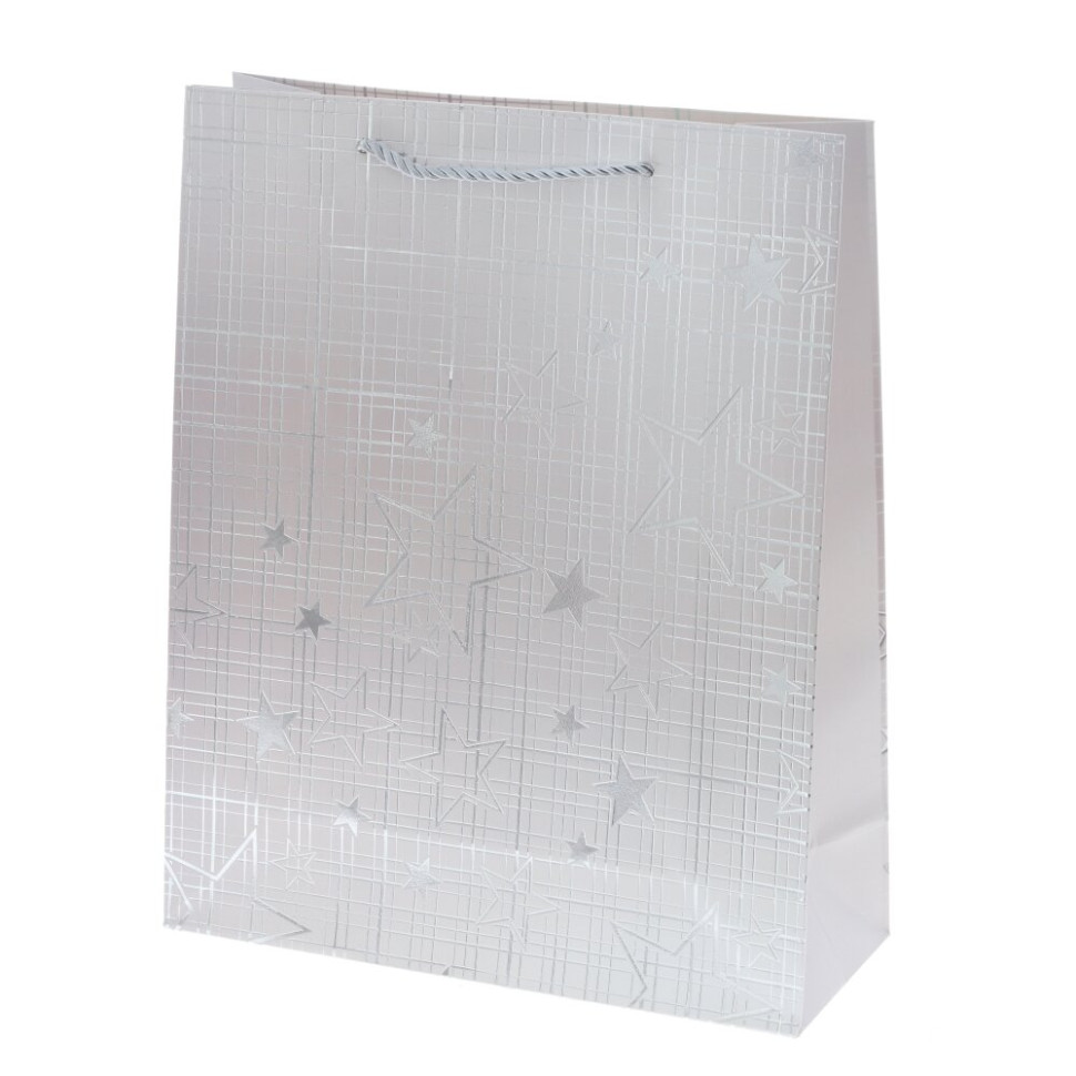 Пакет подарочный M (бумага 210г/м2, блок микс 12шт), L26 W10 H32 см, 4в.