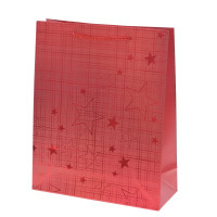 Пакет подарочный M (бумага 210г/м2, блок микс 12шт), L26 W10 H32 см, 4в.