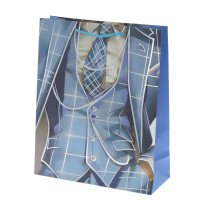 Пакет подарочный M (бумага 210г/м2, блок микс 12шт), L26 W10 H32 см, 4в.