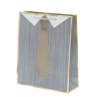 Пакет подарочный M (бумага 210г/м2, блок микс 12шт), L26 W10 H32 см, 4в.