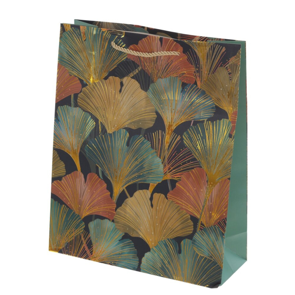 Пакет подарочный M (бумага 210г/м2, блок микс 12шт), L26 W10 H32 см, 4в.