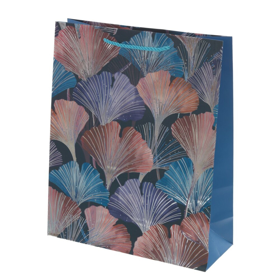 Пакет подарочный M (бумага 210г/м2, блок микс 12шт), L26 W10 H32 см, 4в.