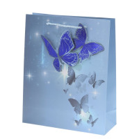 Пакет подарочный M (бумага 210г/м2, блок микс 12шт), L26 W10 H32 см, 4в.