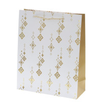 Пакет подарочный M (бумага 210г/м2, блок микс 12шт), L26 W10 H32 см, 4в.