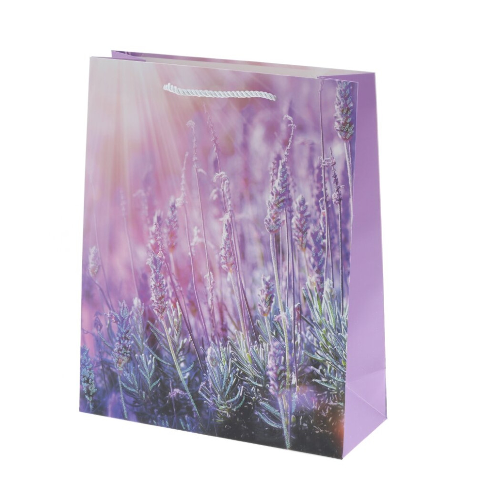 Пакет подарочный M (бумага 210г/м2, блок микс 12шт), L26 W10 H32 см, 4в.