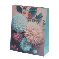 Пакет подарочный M (бумага 210г/м2, блок микс 12шт), L26 W10 H32 см, 4в.