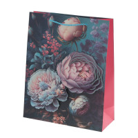 Пакет подарочный M (бумага 210г/м2, блок микс 12шт), L26 W10 H32 см, 4в.